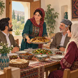 بەشی هەشتەم ئەتەکێتی میوانداری، نانخواردن